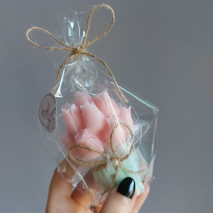 Bouquet di Tulipani profumato - Candela fatta a mano