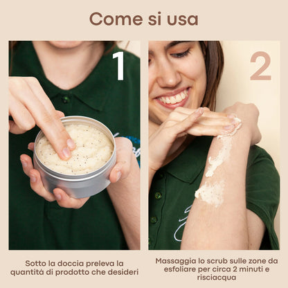 Scrub corpo biologico Arancio Dolce e Papavero - Officina dei Saponi