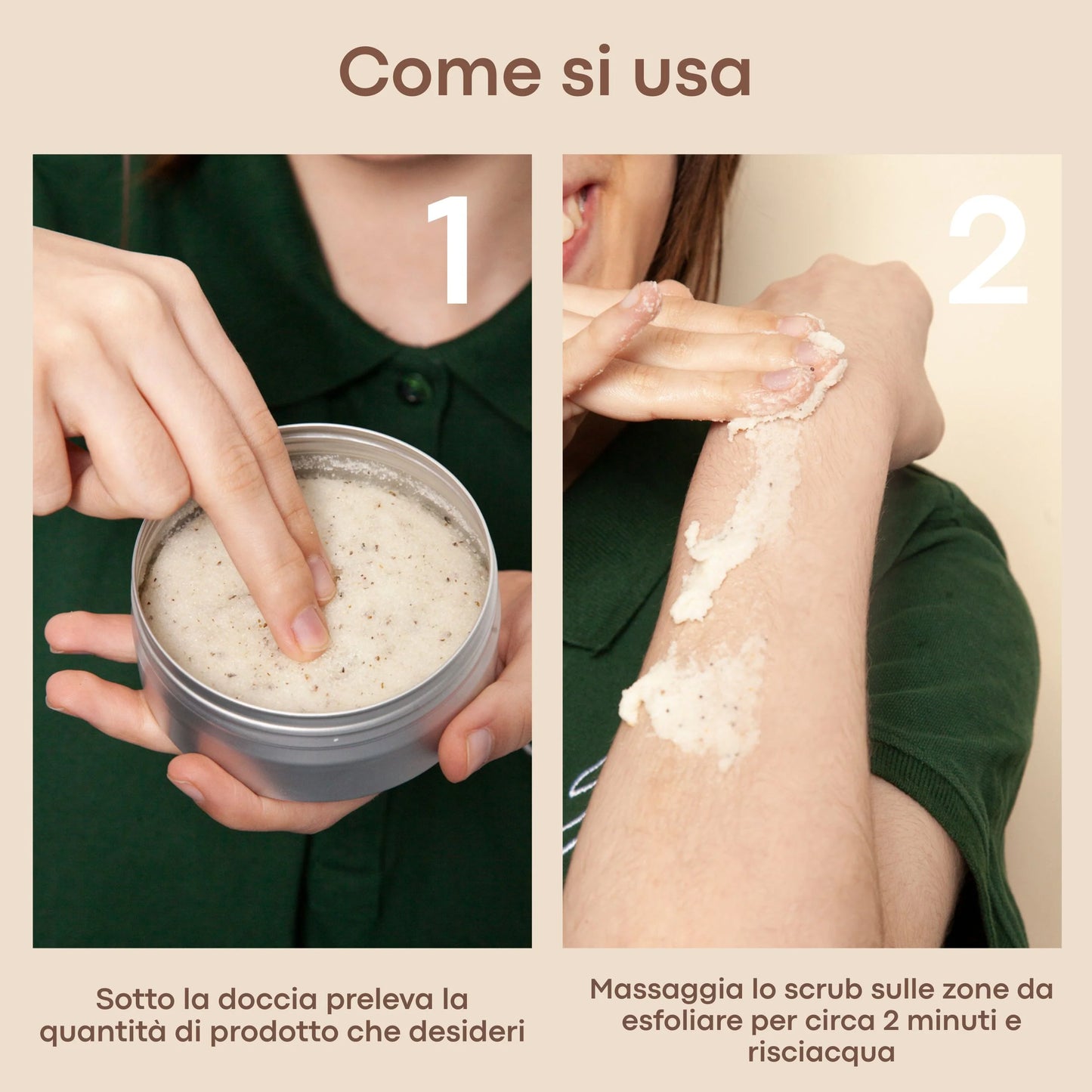 Scrub corpo biologico Menta e Lemongrass - Officina dei Saponi
