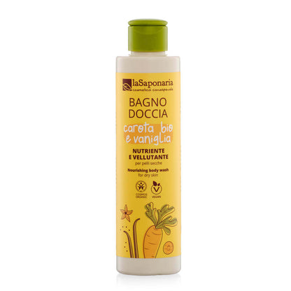 Bagnodoccia Carota Bio e Vaniglia Nutriente e Vellutante - La Saponaria