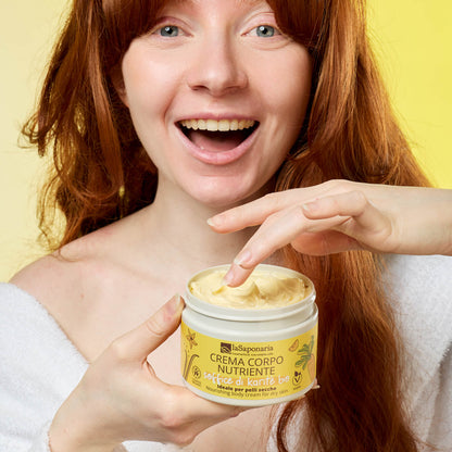 Crema corpo nutriente Carota e Vaniglia - Soffice di Karite La Saponaria