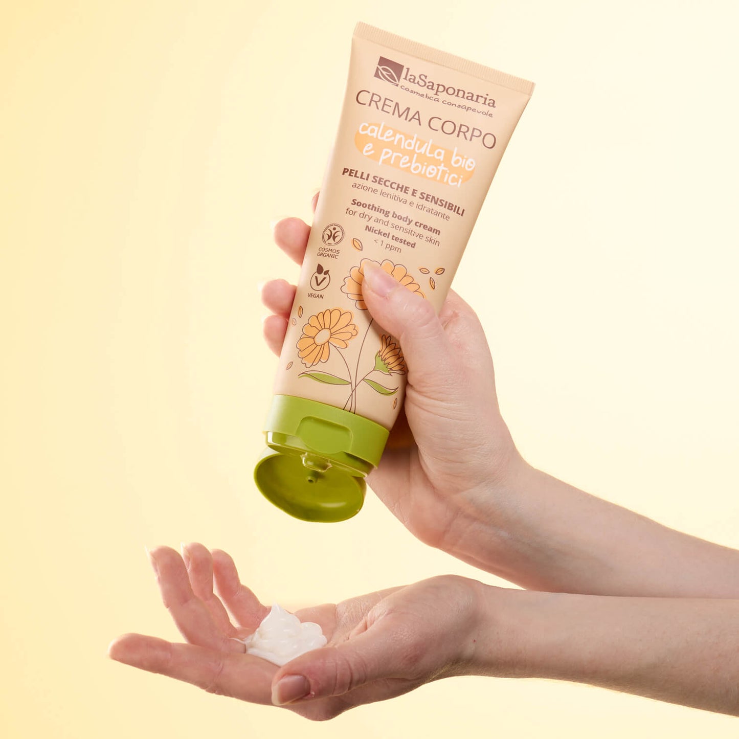 Crema Corpo Pelli secche e sensibili con Calendula Bio e Prebiotici - La Saponaria