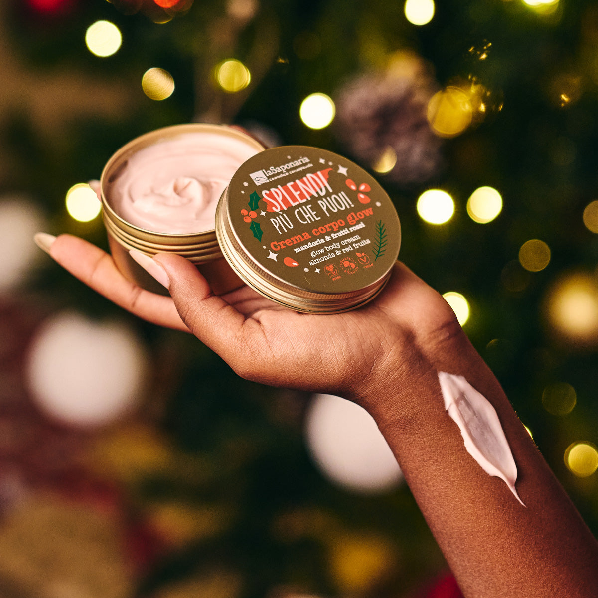 Crema Corpo Glow - Mandorle & Frutti Rossi - La Saponaria