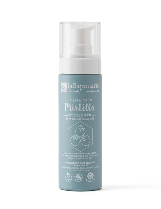 Crema viso nutriente Mirtilla - La Saponaria