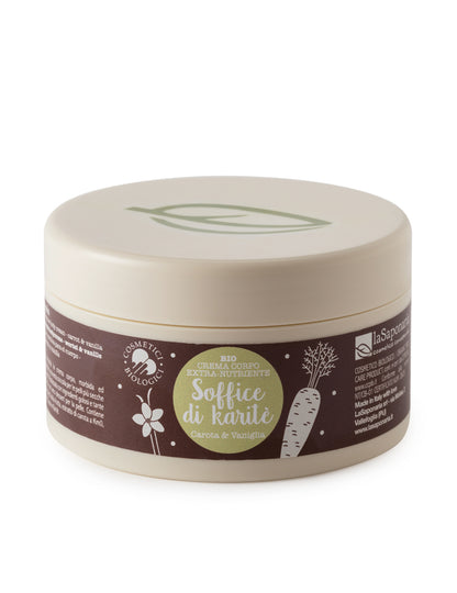 Crema corpo nutriente Carota e Vaniglia - Soffice di Karite La Saponaria