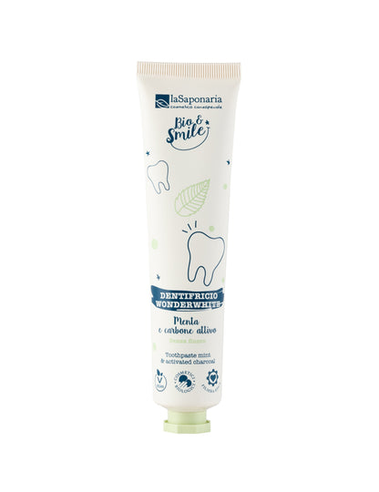 Dentifricio sbiancante WonderWhite Menta&Carbone - La Saponaria