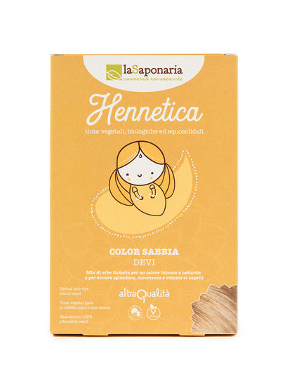 Hennetica Devi Tinta Vegetale Sabbia - La Saponaria