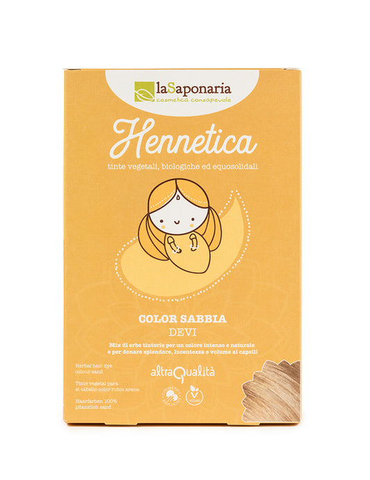 Hennetica Devi Tinta Vegetale Sabbia - La Saponaria
