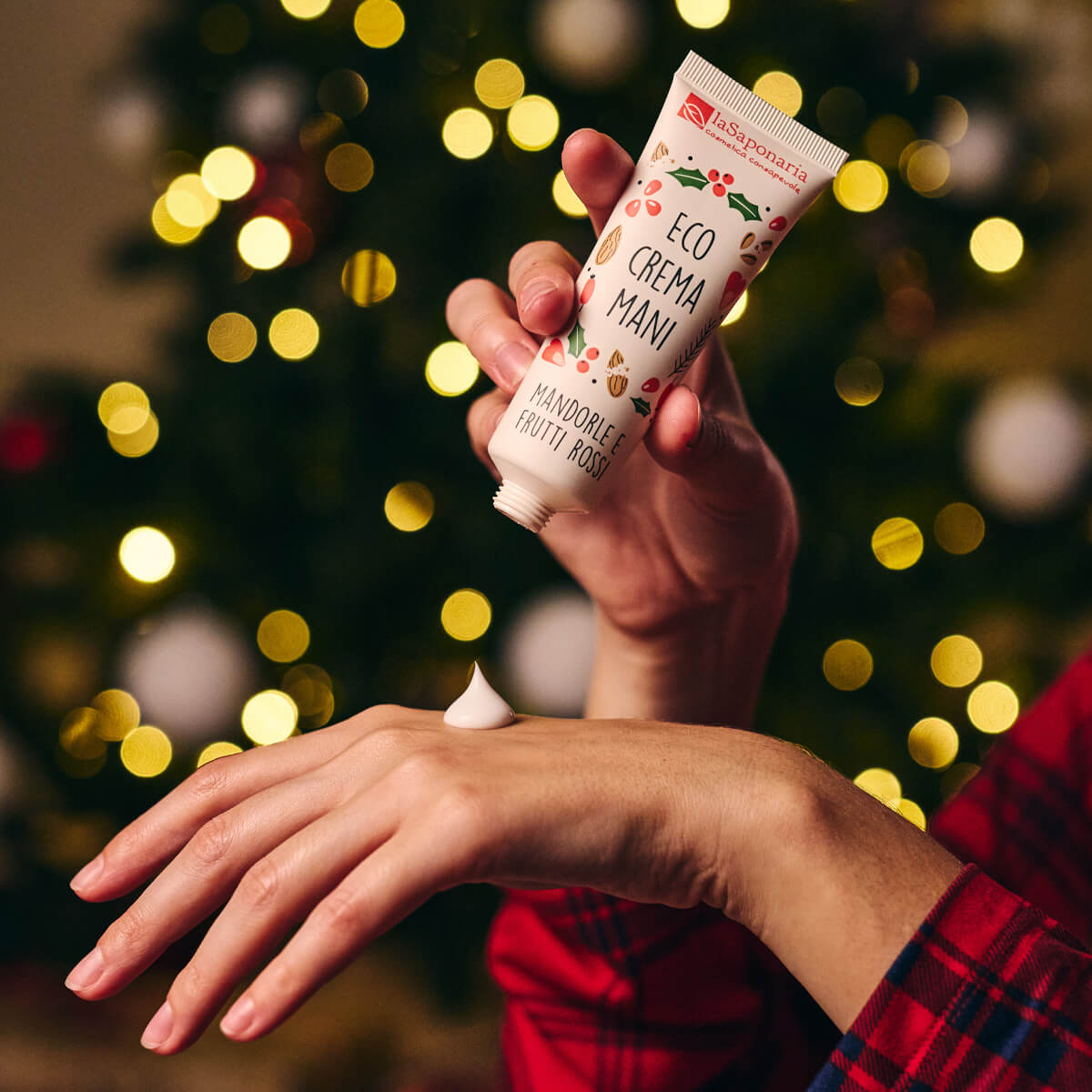 Crema Mani Mandorle & Frutti Rossi - La Saponaria