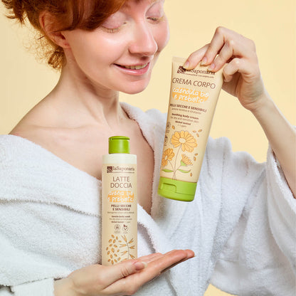Crema Corpo Pelli secche e sensibili con Calendula Bio e Prebiotici - La Saponaria