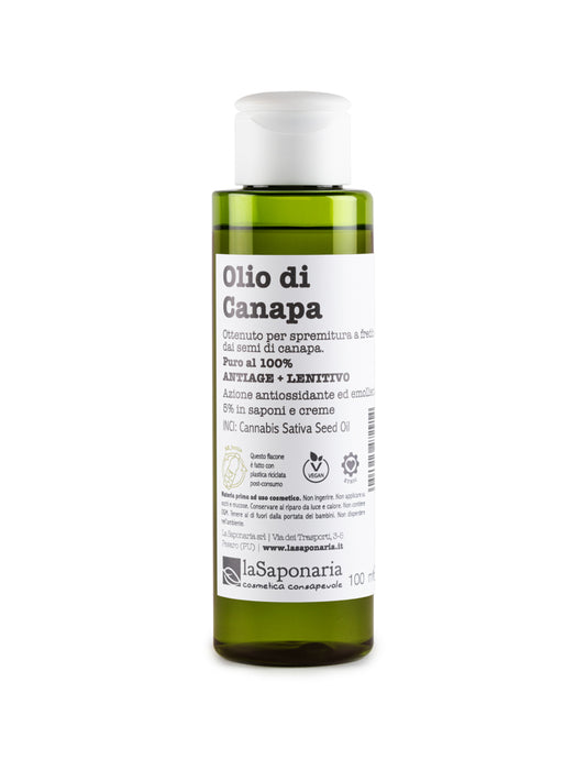 Olio di canapa bio puro al 100%