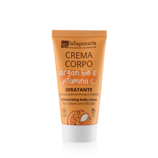 TRAVEL SIZE - Crema corpo idratante - Argan Bio e Vitamina C (30 ml)