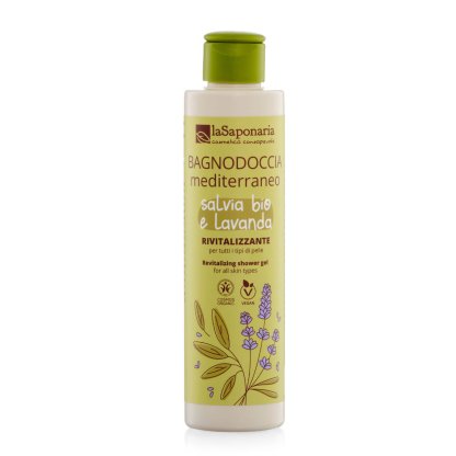 Bagnodoccia La Saponaria Mediterraneo Salvia e Lavanda - Fresco rivitalizzante
