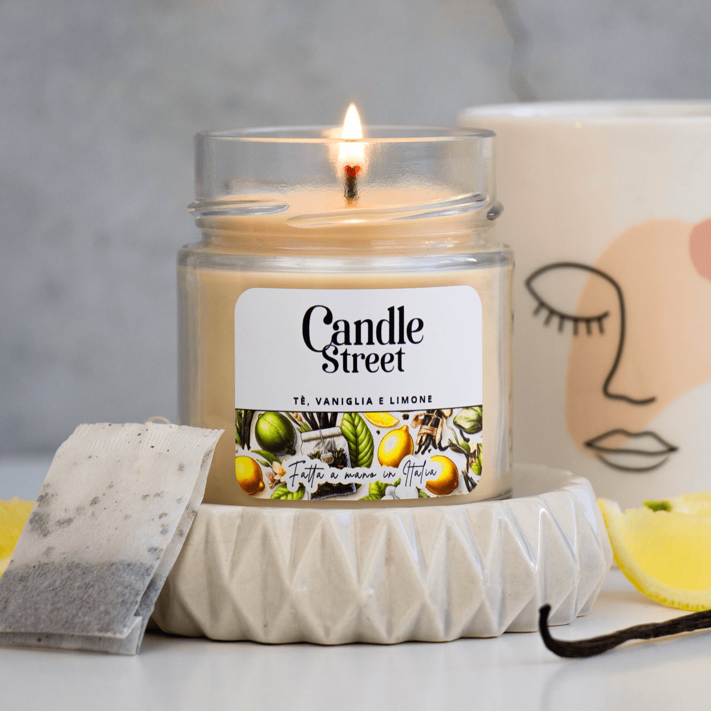 Candle Street - Tè, Vaniglia & Limone