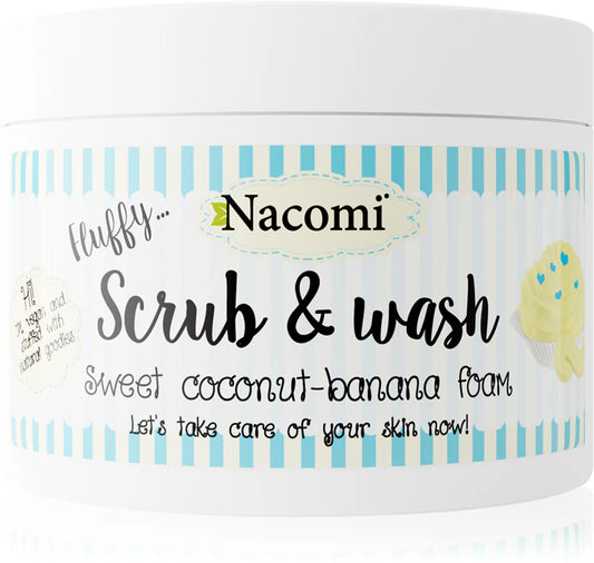 Scrub & Wash "Sweet Coconut-Banana Foam"  - Nacomi