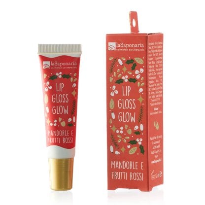 Lip Gloss Glow Mandorle & Frutti Rossi - La Saponaria