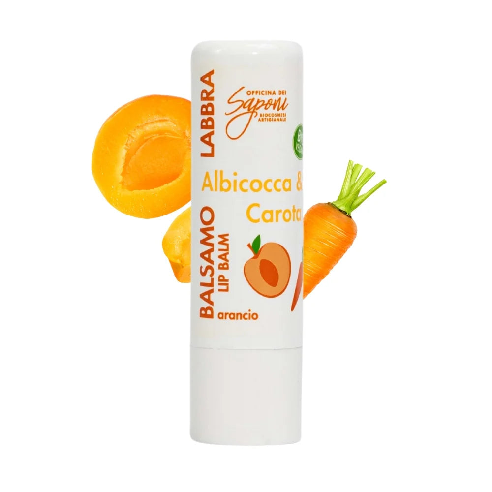 Balsamo labbra Albicocca e Carota - Officina dei Saponi