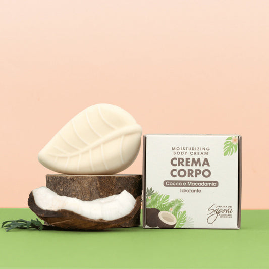 Crema corpo solida Cocco e Macadamia - Officina dei Saponi