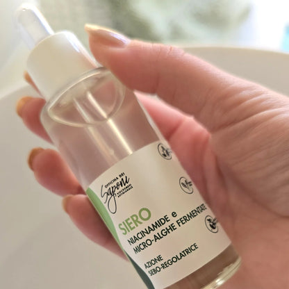 Siero Niacinamide e Micro Alghe Fermentate Sebo-regolatore - Officina dei Saponi