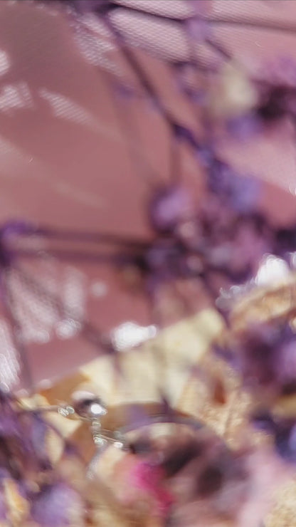 Collana e Orecchini con petali di Geranio