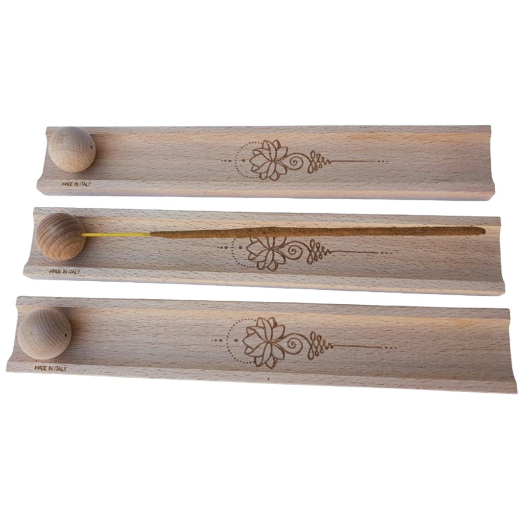 Bruciatore di incenso in legno di faggio - Masala Anima