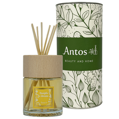 Profumatore per ambiente Vaniglia e Zenzero con bastoncini - Antos