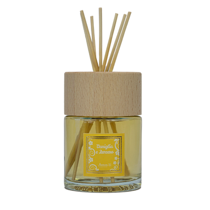 Profumatore per ambiente Vaniglia e Zenzero con bastoncini - Antos