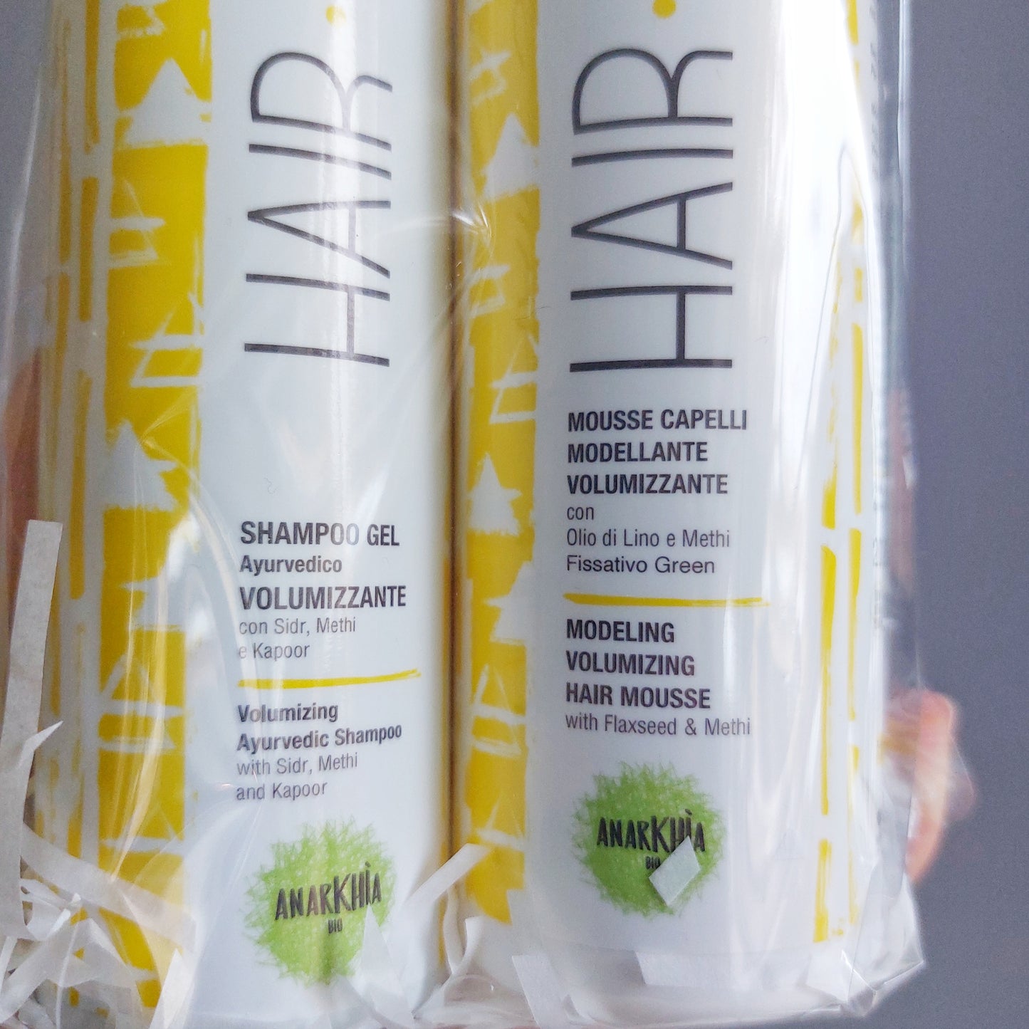 Set Regalo Capelli Volumizzante - Shampoo + Mousse Modellante Anarkhìa Bio