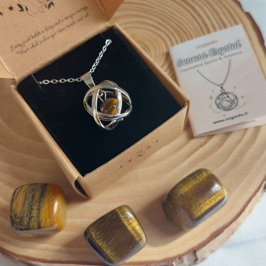 Collana Genesa con Occhio di Tigre