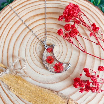 Collana Botanica con Fiori di Glixia e Carota Selvatica