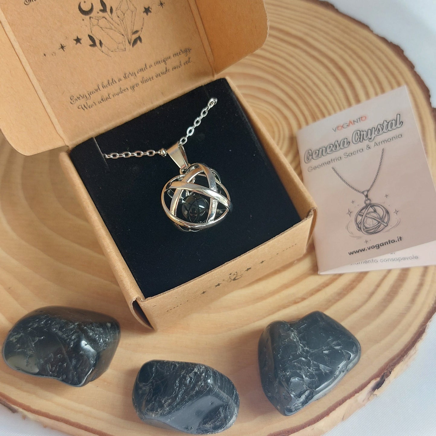 Collana Genesa con Tormalina Nera