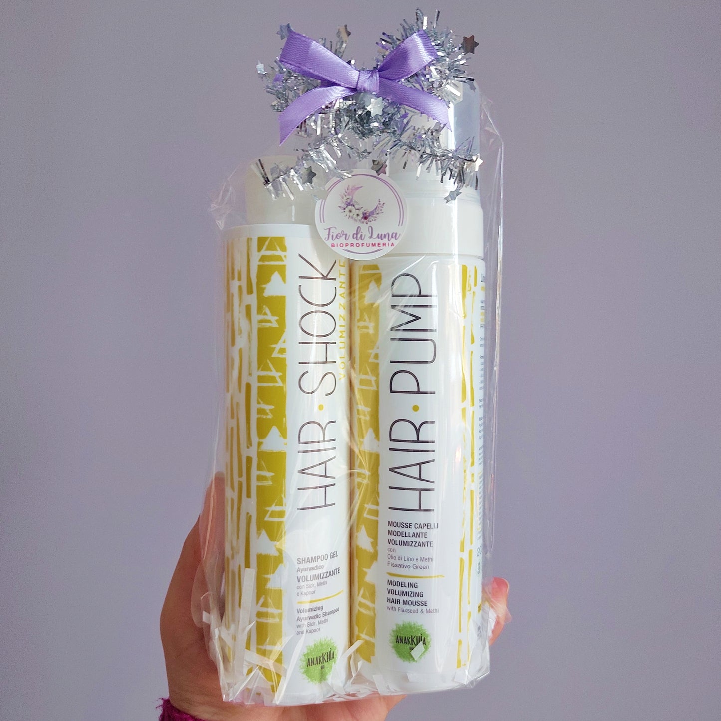 Set Regalo Capelli Volumizzante - Shampoo + Mousse Modellante Anarkhìa Bio