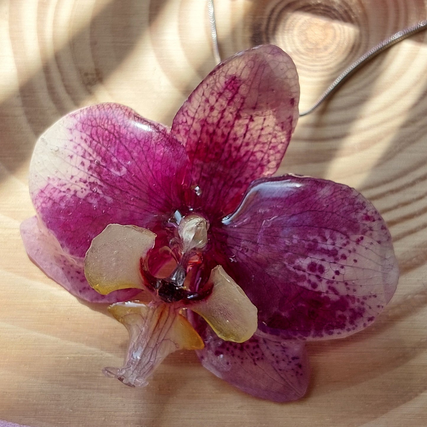 Collana Orchidea Viola
