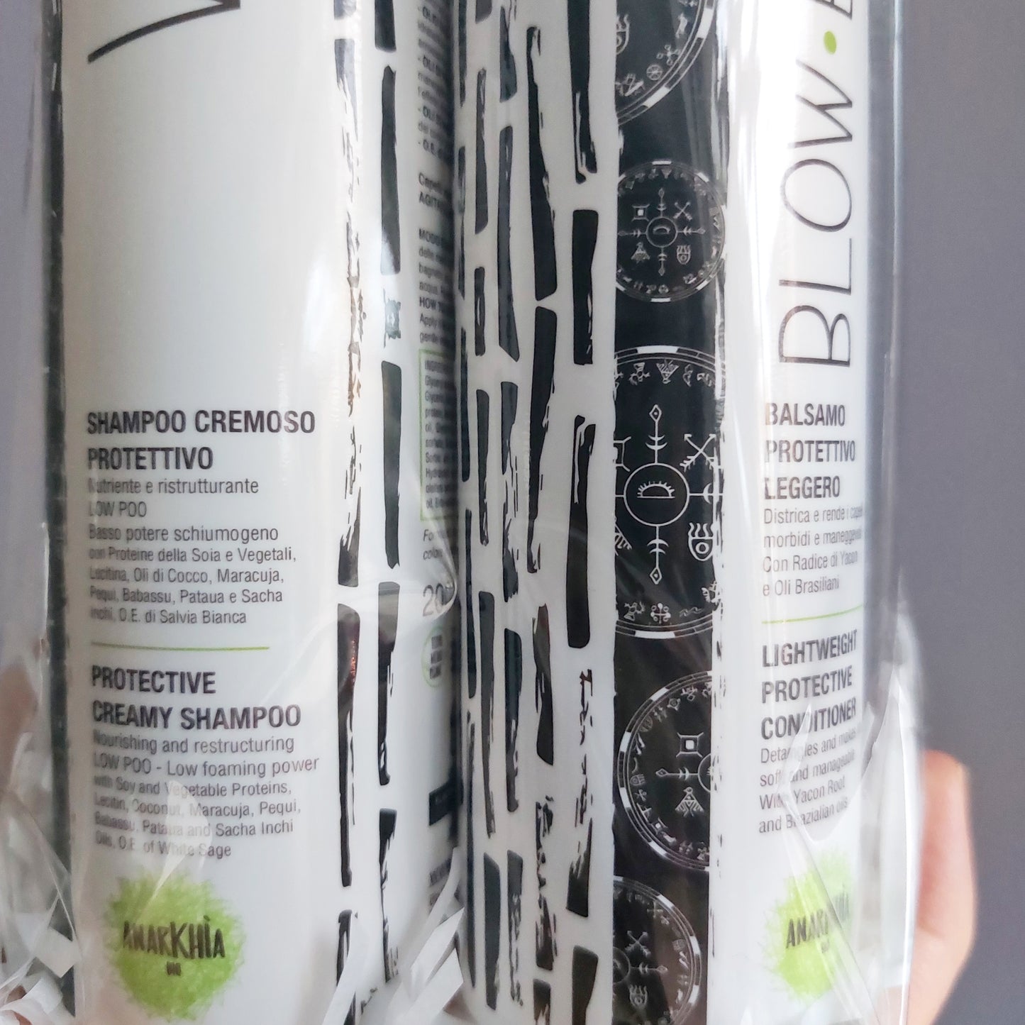 Set Regalo Capelli Nutriente e Protettivo - Shampoo + Balsamo Low Poo Anarkhìa Bio