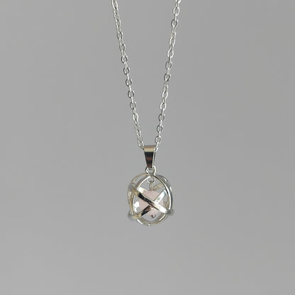 Collana Genesa con Quarzo Rosa