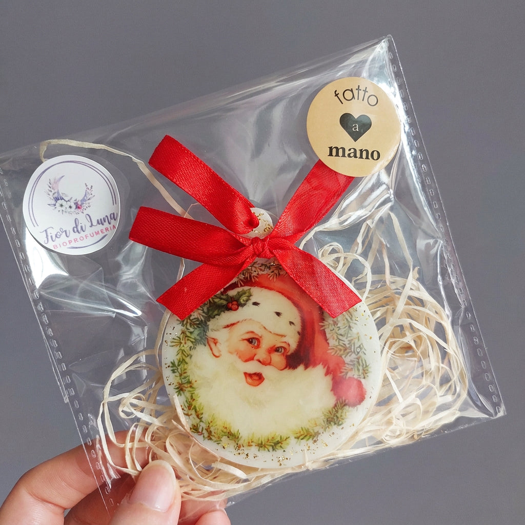 Decorazioni natalizie fatte a mano in resina - Piccola idea regalo Natale