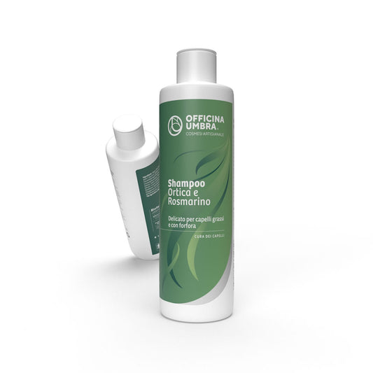 Shampoo antiforfora ortica e rosmarino per capelli grassi - Officina Umbra