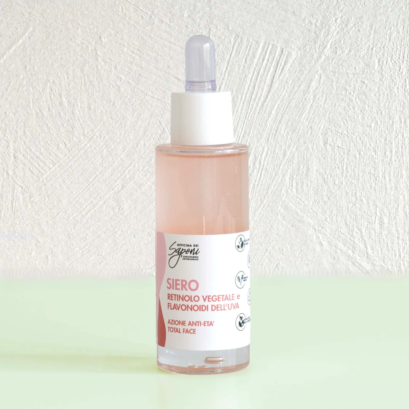 Siero Retinolo Vegetale e Flavonoidi dell'Uva Anti-età Total Face - Officina dei Saponi
