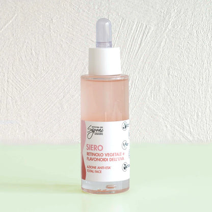 Siero Retinolo Vegetale e Flavonoidi dell'Uva Anti-età Total Face - Officina dei Saponi