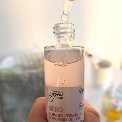 Siero Retinolo Vegetale e Flavonoidi dell'Uva Anti-età Total Face - Officina dei Saponi